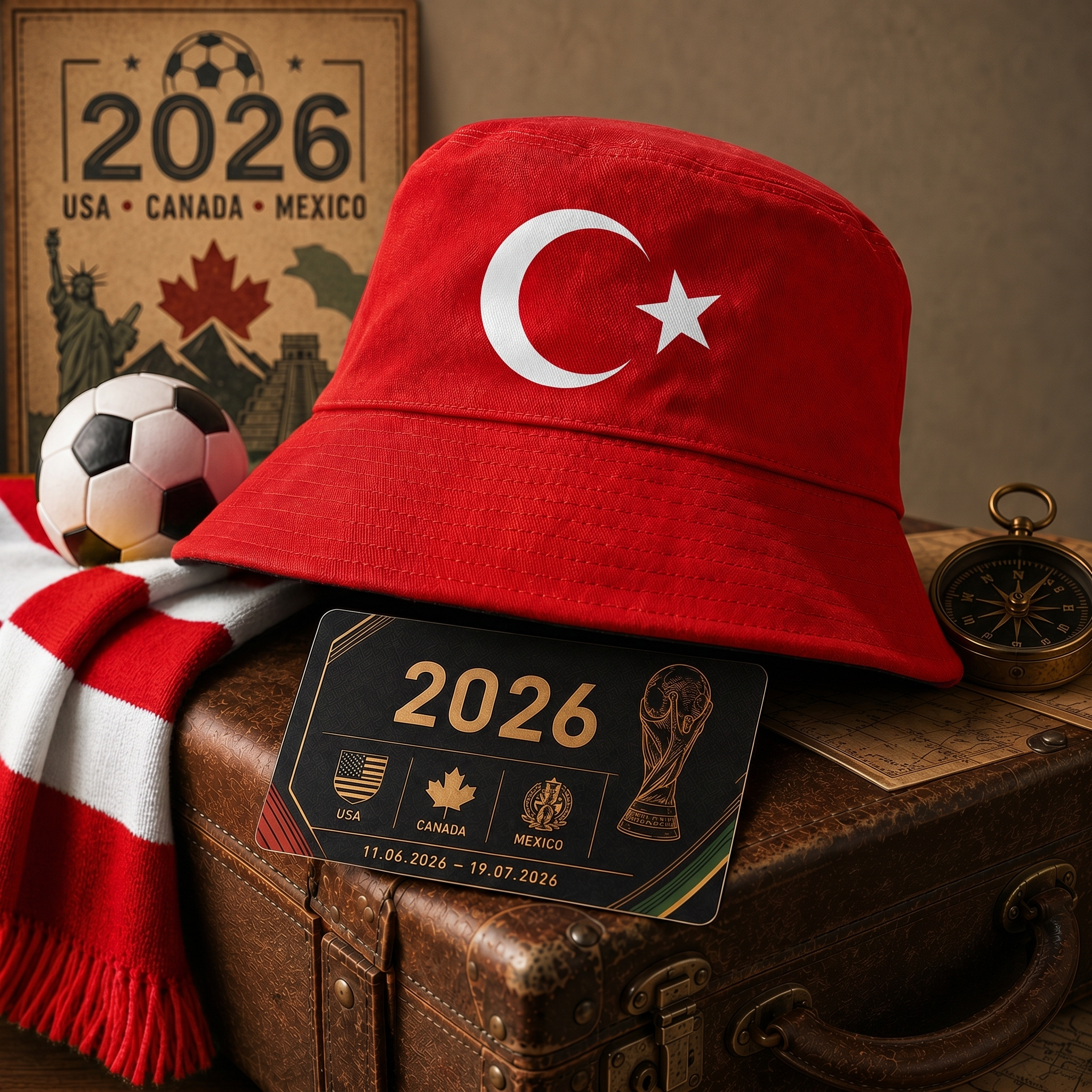 WK 2026 – Chapeau Bob Turkije Édition