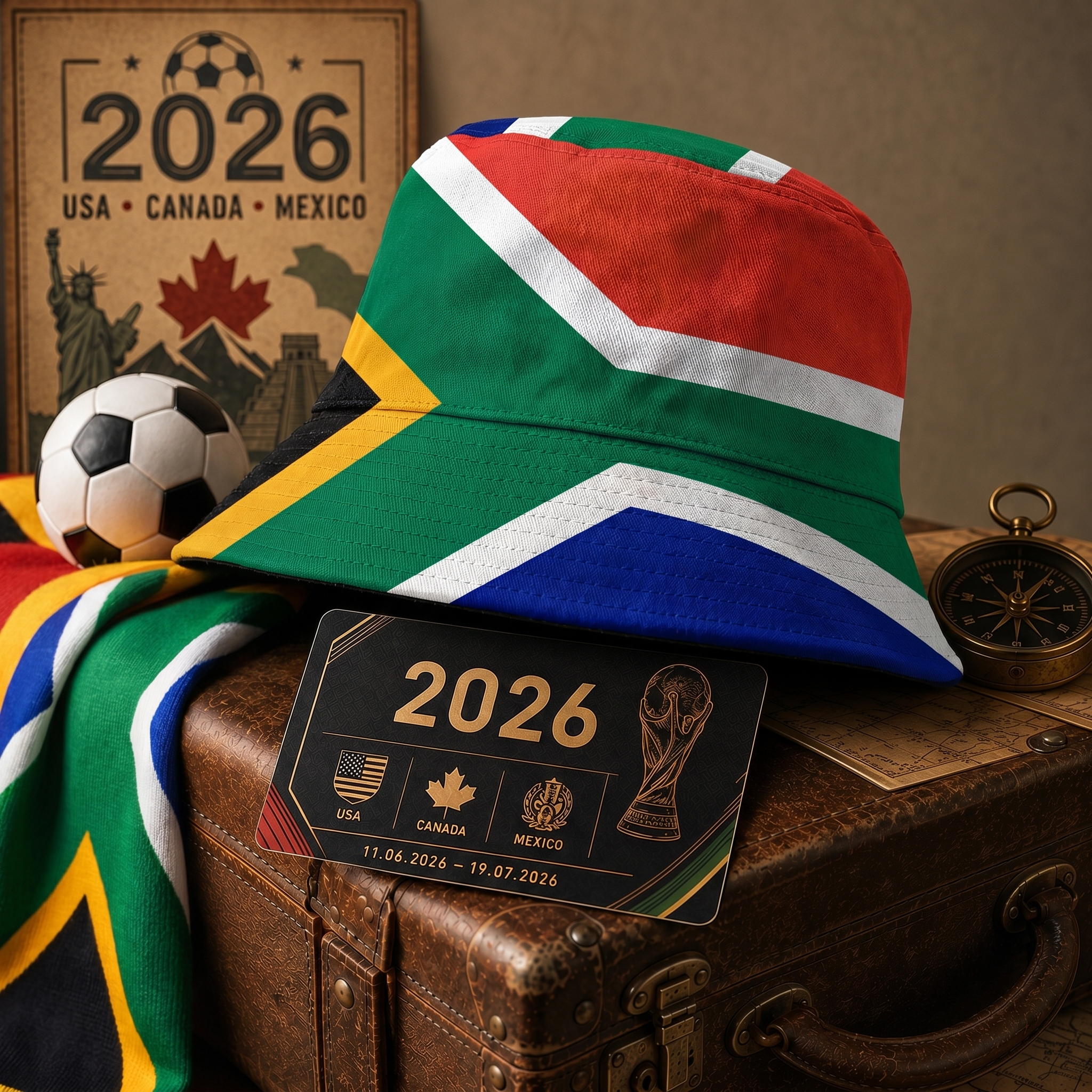 WK 2026 – Casquette Bob Édition Afrique du Sud