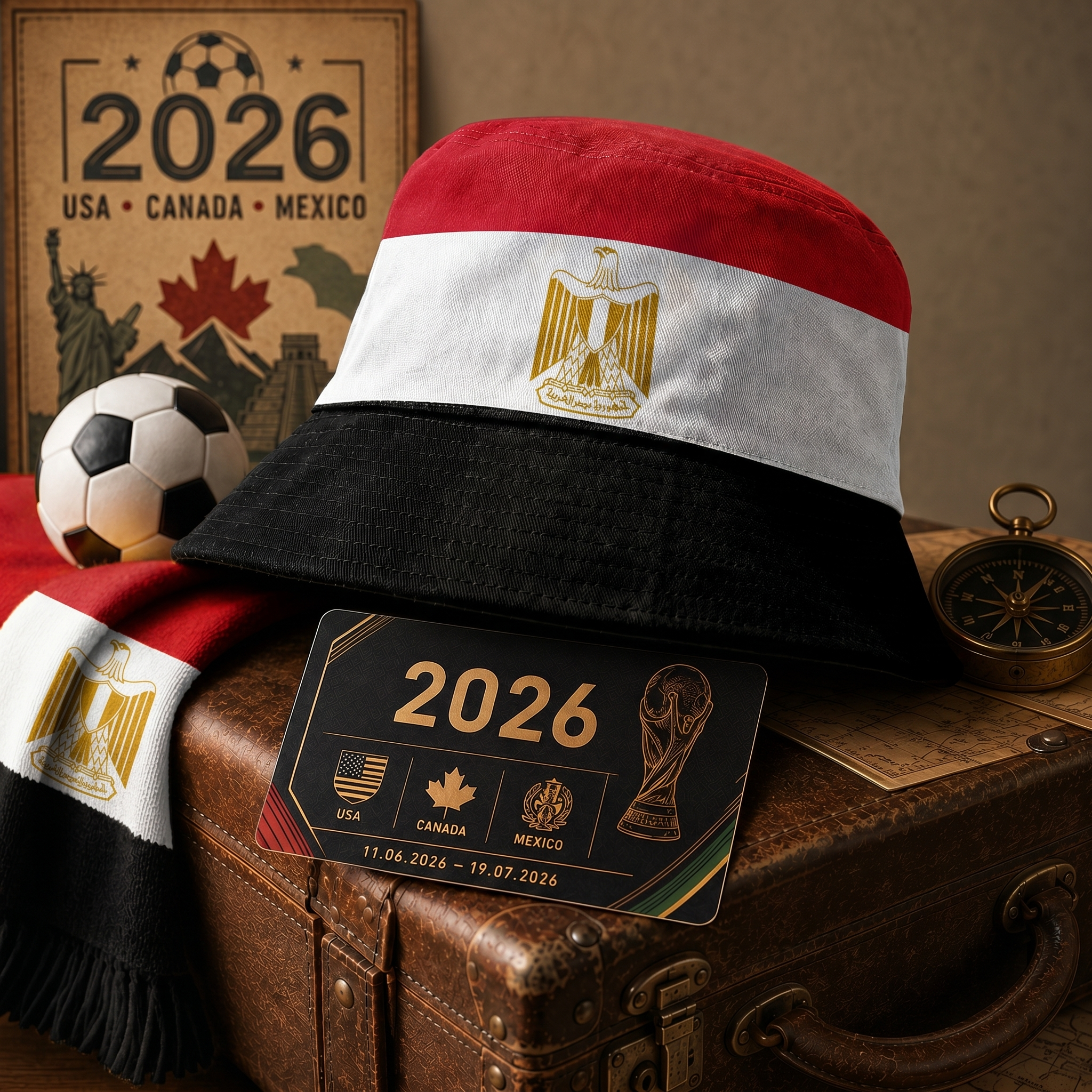 WK 2026 – Casquette Bucket Édition Égypte