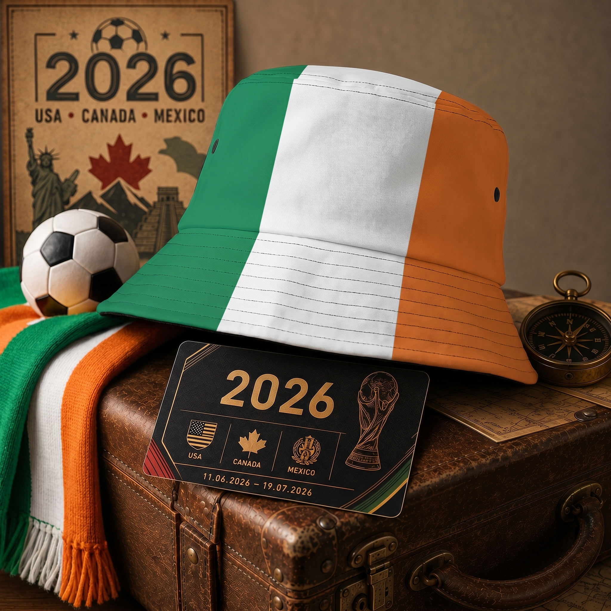 WK 2026 – Casquette de Pêche Ierland Édition