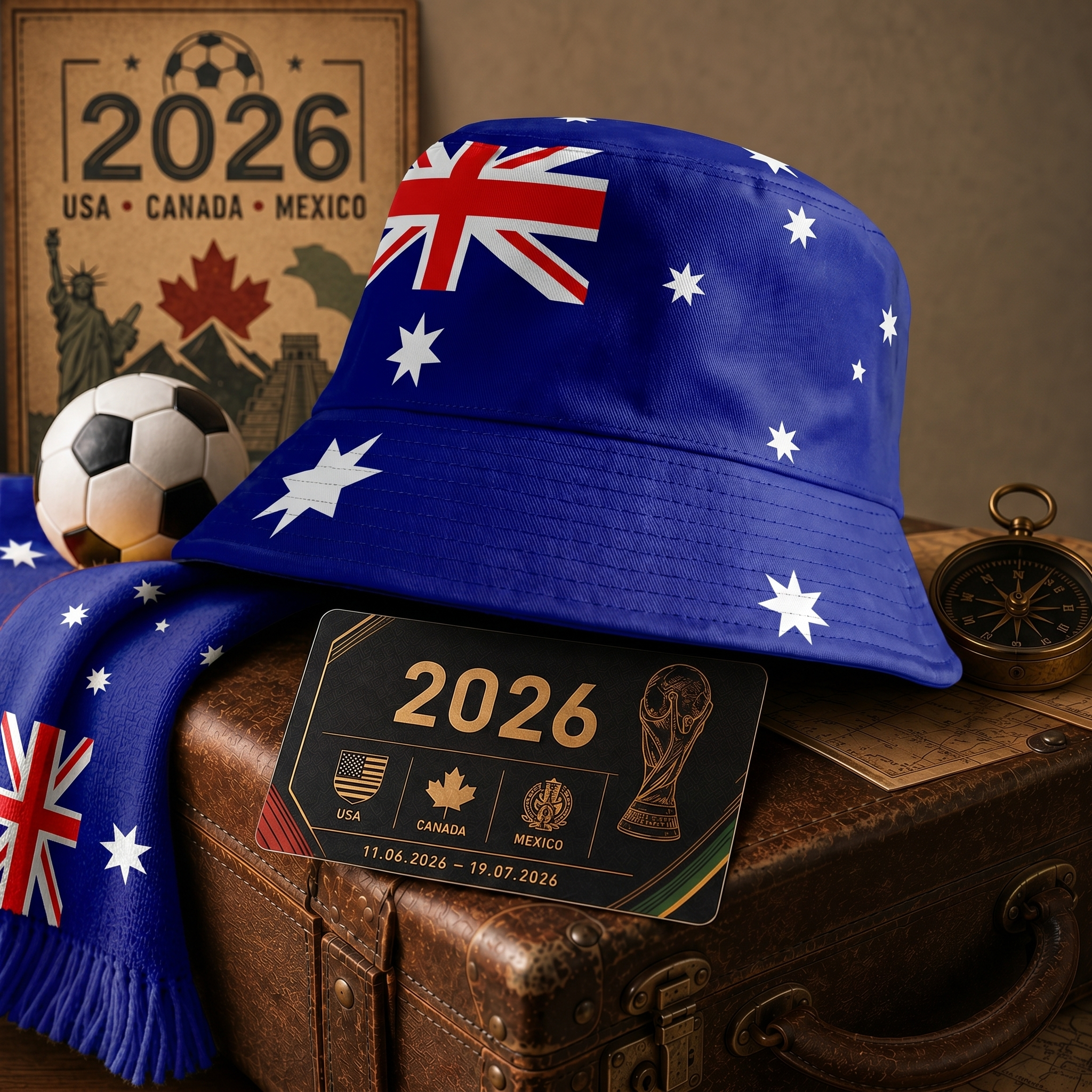 WK 2026 – Chapeau Bob Australie Édition