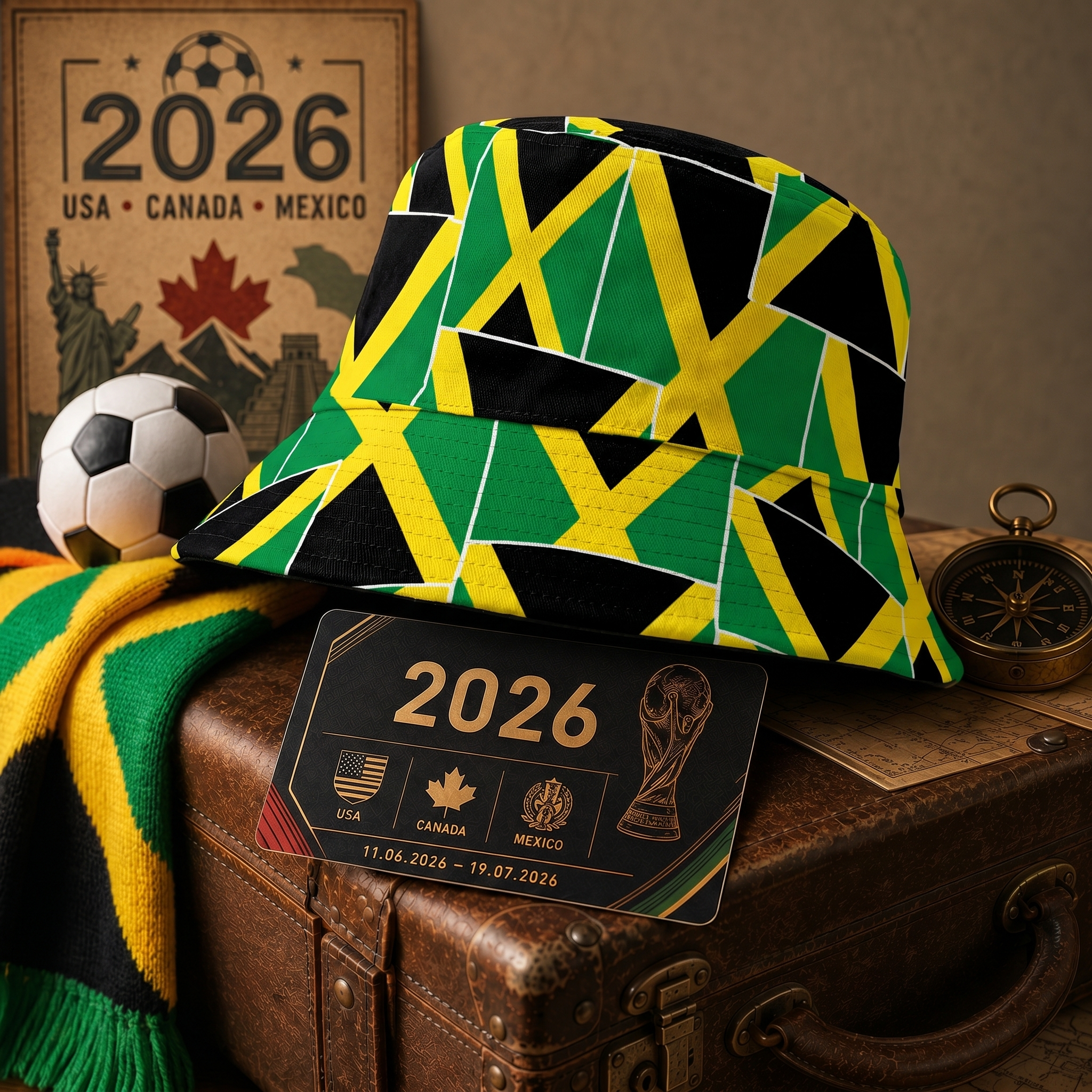 WK 2026 – Chapeau Bob Jamaica Édition