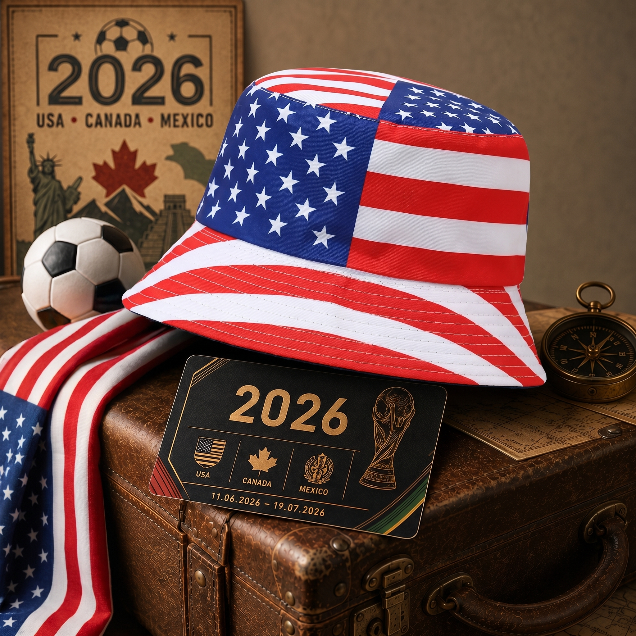 WK 2026 – Chapeau Bob Édition États-Unis