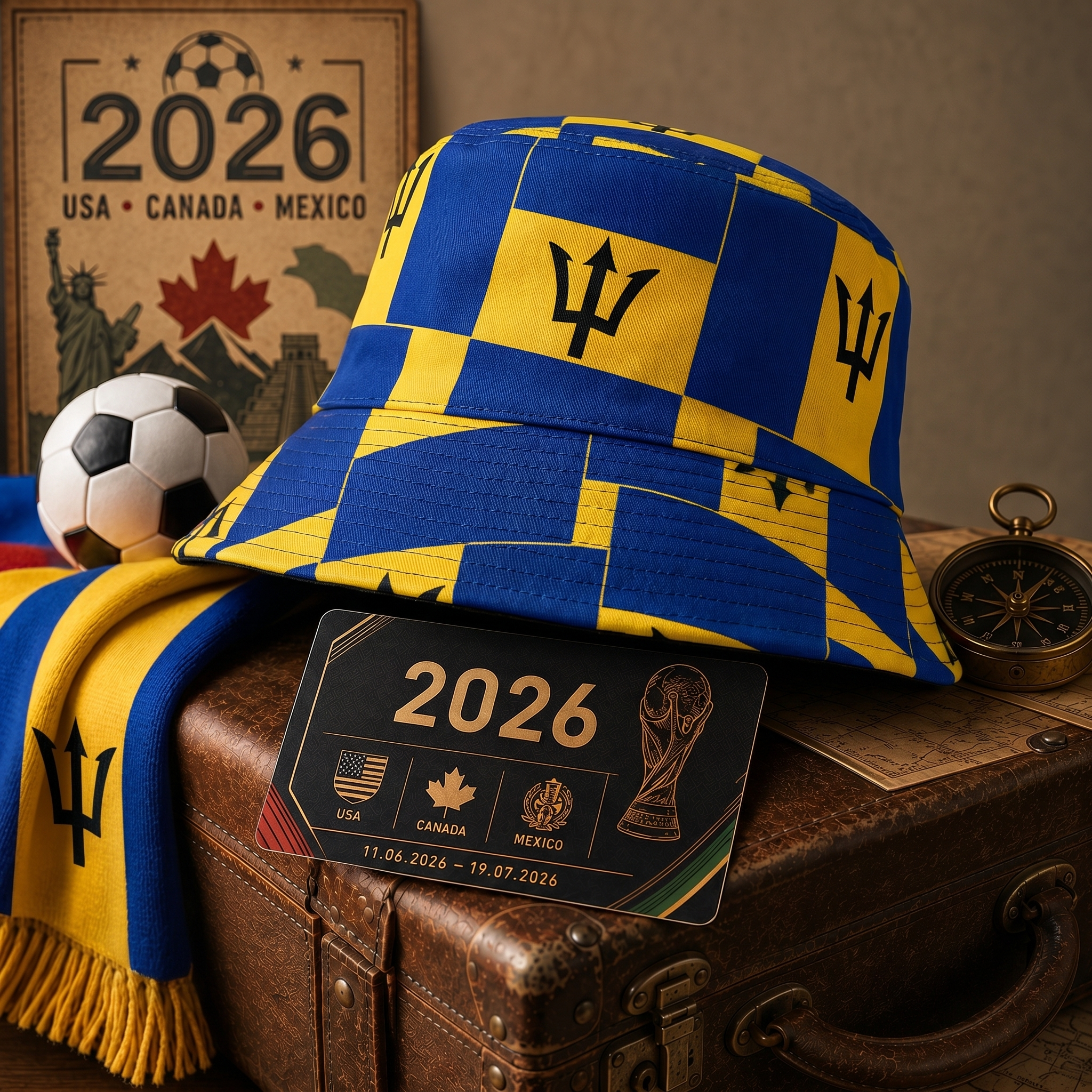WK 2026 – Chapeau de Pêcheur Édition Barbados