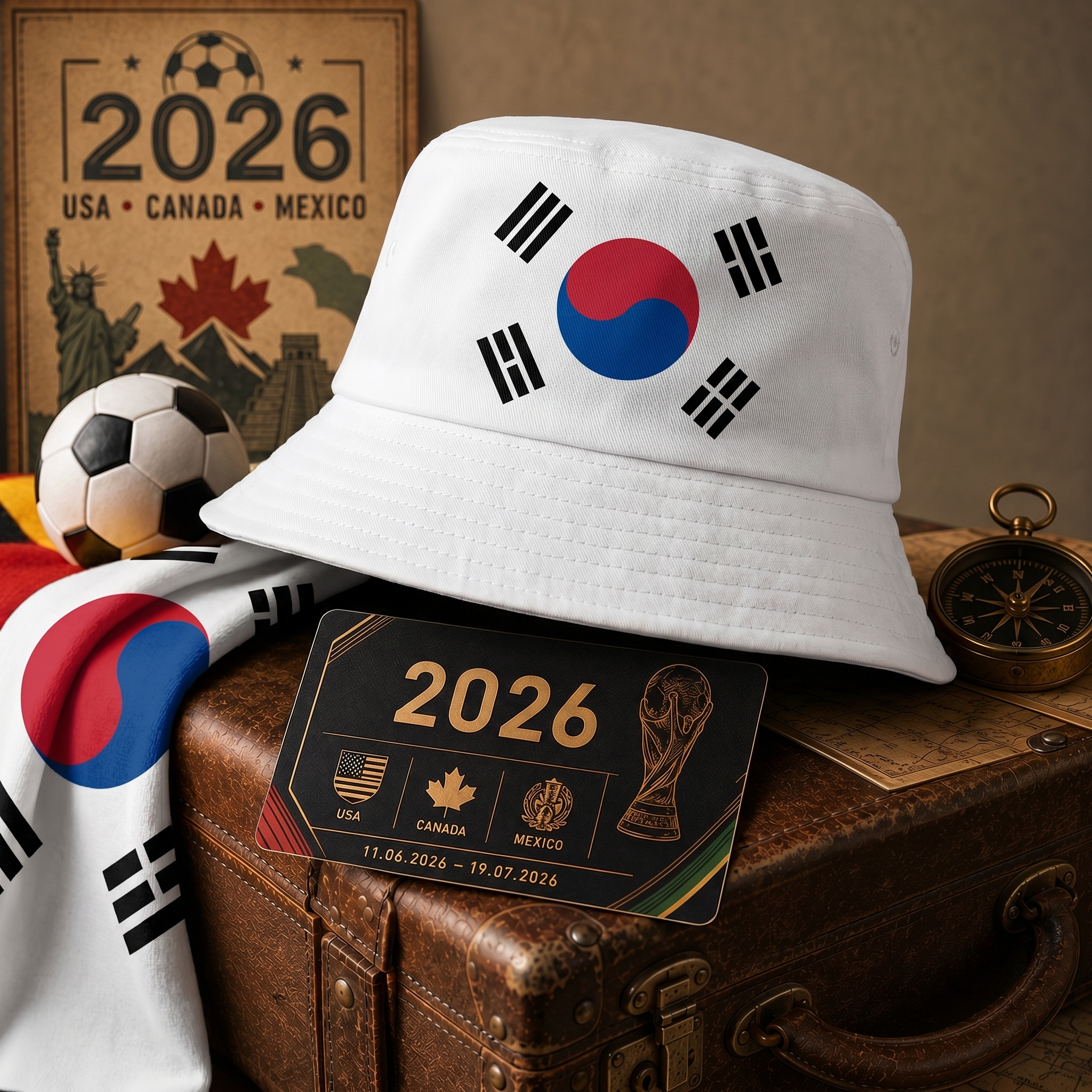 WK 2026 – Chapeau Bucket Édition Corée du Sud