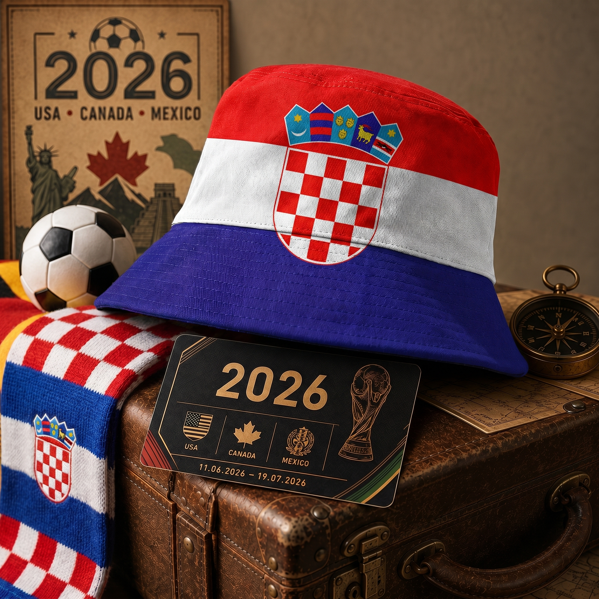 WK 2026 – Chapeau Bob Kroatie Édition