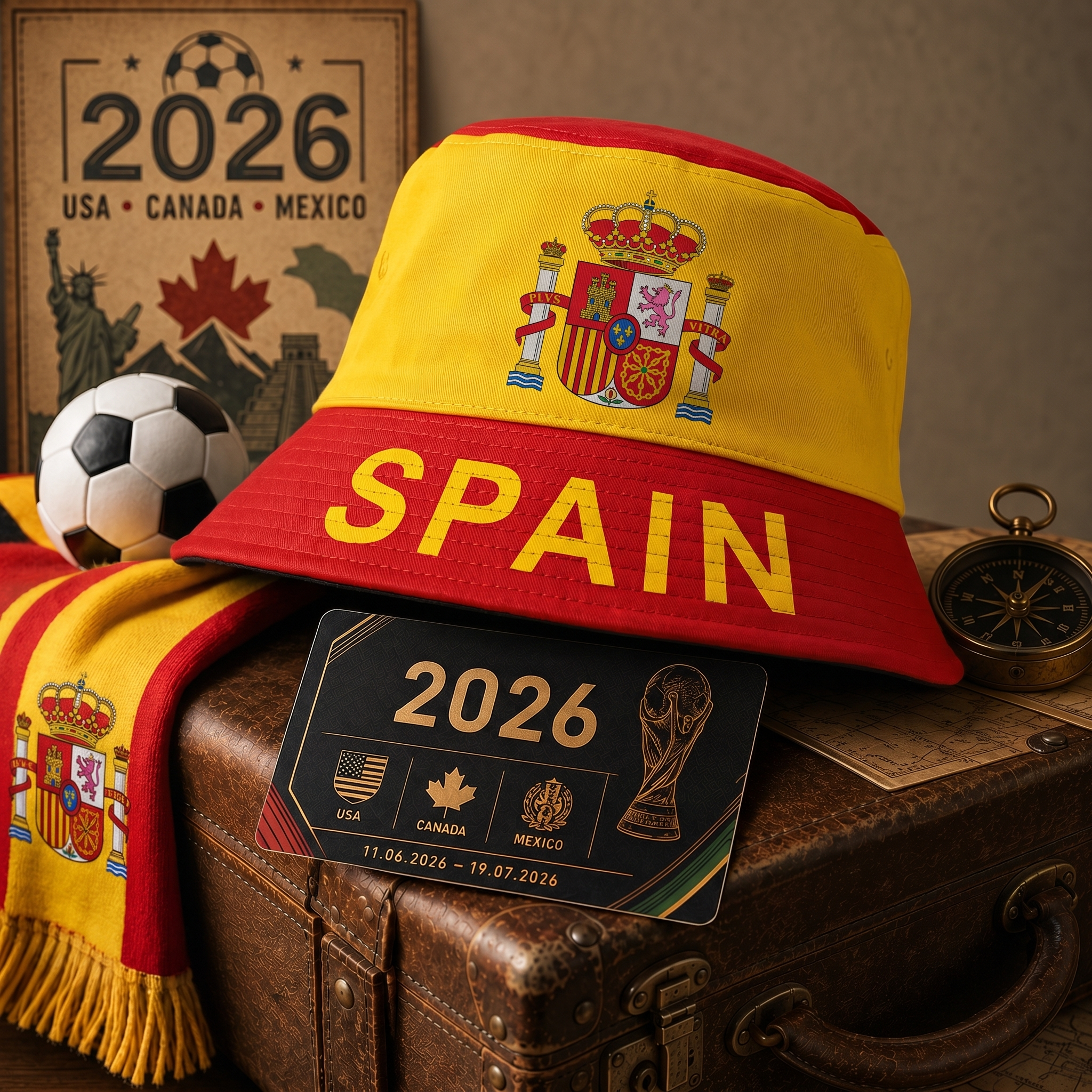 WK 2026 – Chapeau Bob Espagne Édition