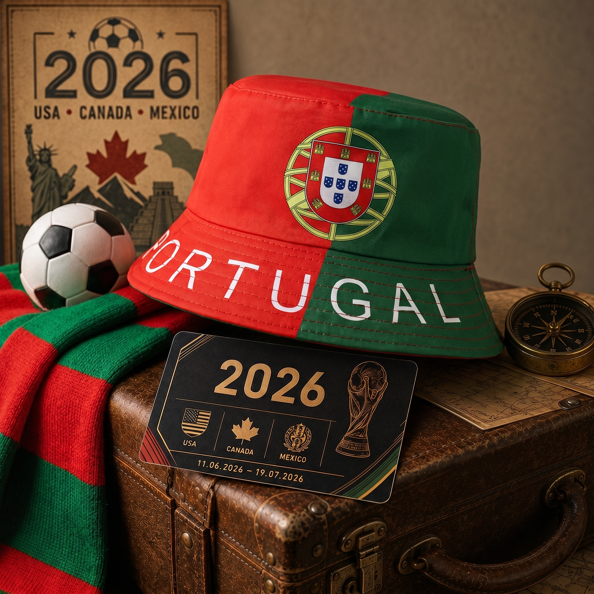 WK 2026 – Chapeau Bob Portugal Édition